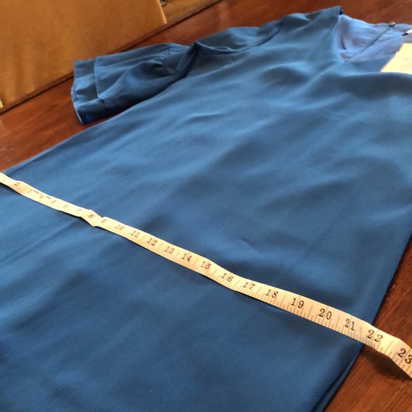 NWT Blue Ruffle sleeve Dress - Picture 12 of 14
